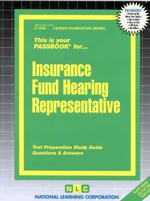 cover image of Insurance Fund Hearing Representative